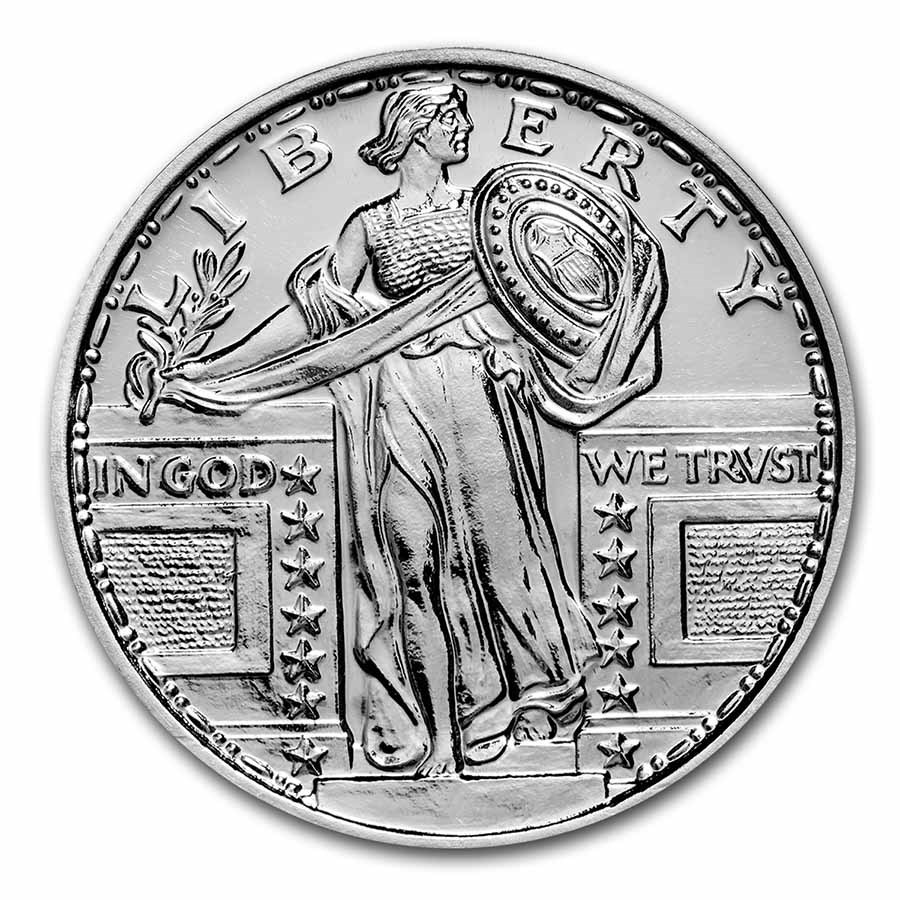 1 oz Silver Round - Standing Liberty