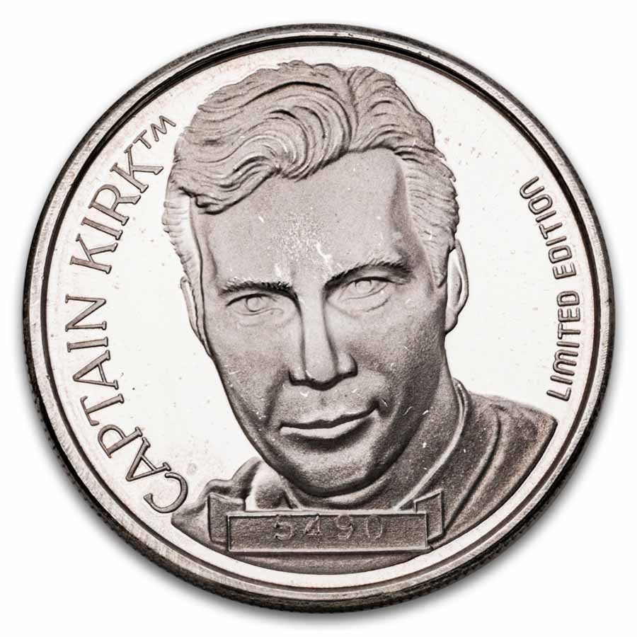 1 oz Silver Round - Star Trek (Captain Kirk)
