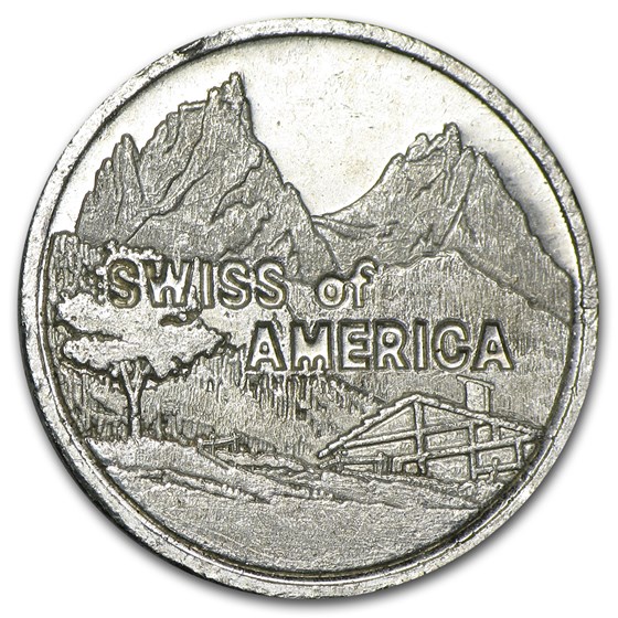 1 oz Silver Round - Swiss of America (23.5 mm) 1 oz Silver Round - Swiss of America (23.5 mm)
