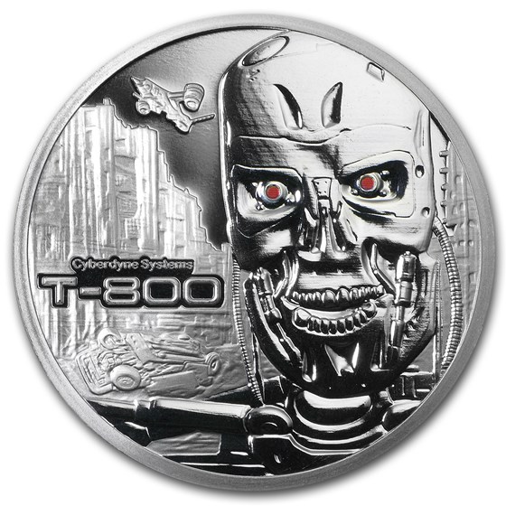 1 oz Silver Round - Terminator T-800 1 oz Silver Round - Terminator T-800