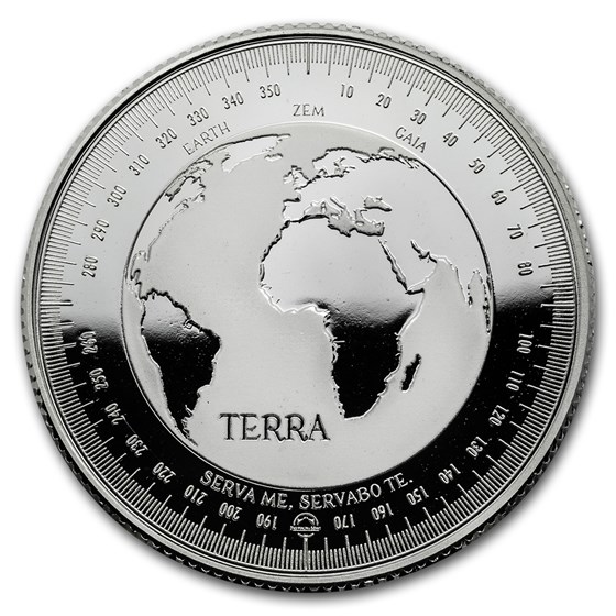 1 oz Silver Round - Terra (Prooflike)