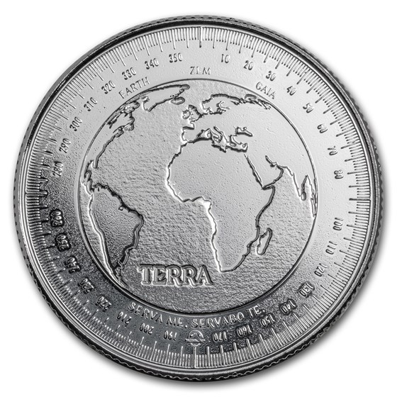 1 oz Silver Round - Terra 1 oz Silver Round - Terra