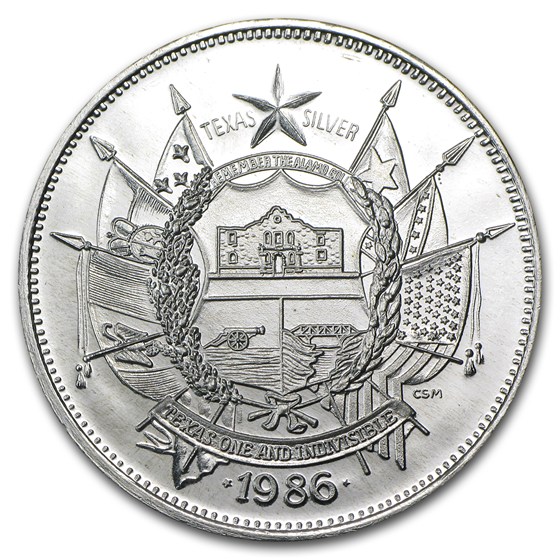 Buy 1 oz Silver Round - The State of Texas | APMEX