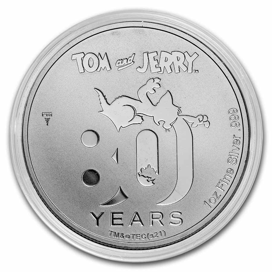 Buy 1 oz Silver Tom & Jerry 80th Ann Multiview Medal | APMEX