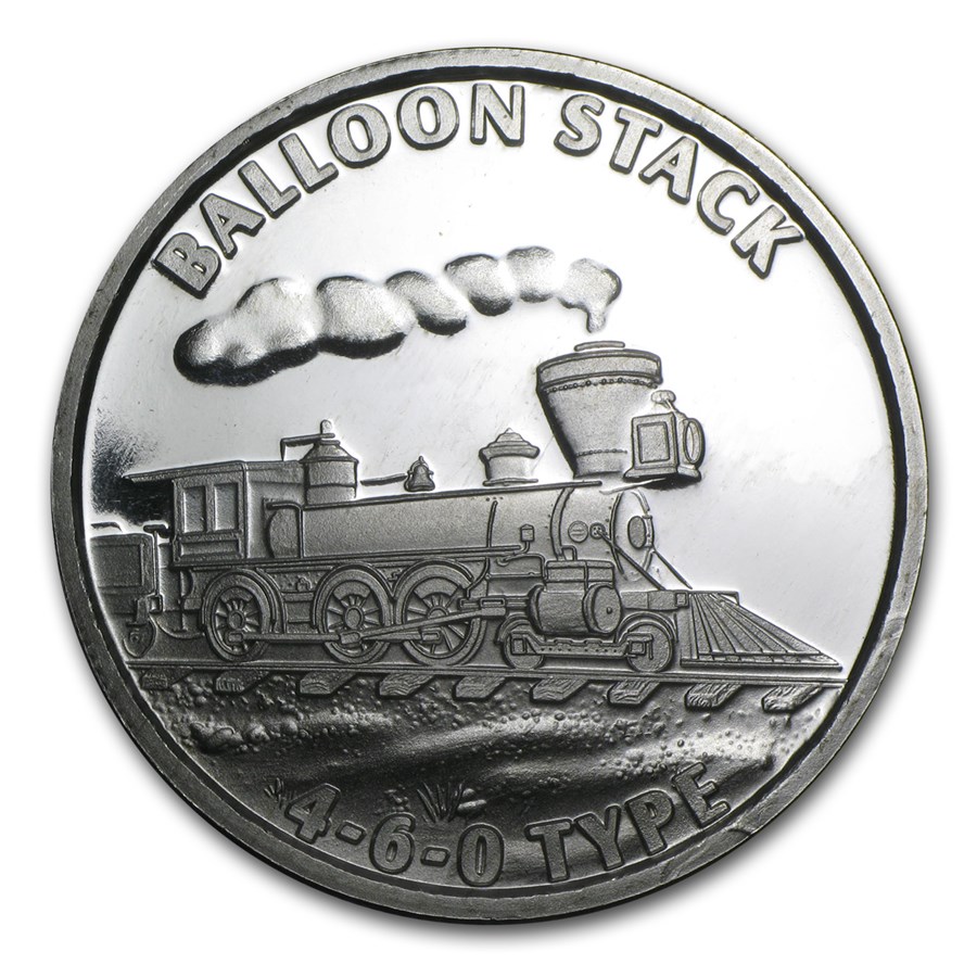 Train Balloon Stack Buy 1 oz Silver Round - Train (Balloon Stack 460) | APMEX
