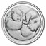 1 oz Silver Round - Two Sleeping Cats (Purrfectly Silver Series)