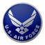 1 oz Silver Round - U.S. Air Force (Blue Enameled, w/Box & Cap)
