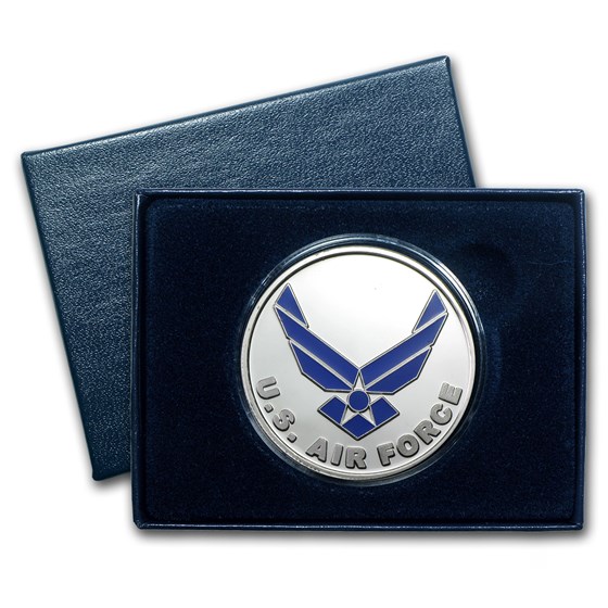 1 oz Silver Round - U.S. Air Force (Enameled, w/Box & Capsule)
