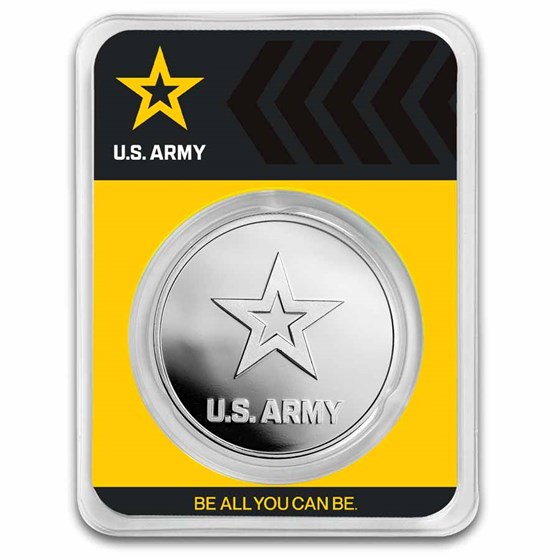 1 oz Silver Round - U.S. Army Logo (New) (In TEP) 1 oz Silver Round - U.S. Army Logo (New) (In TEP)