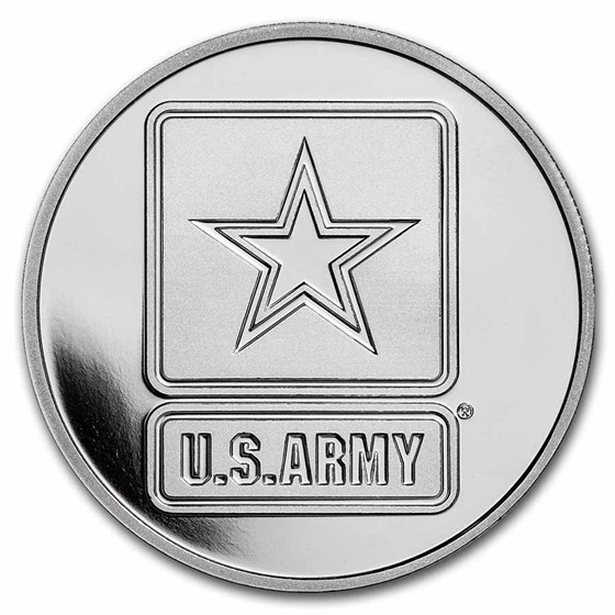 1 oz Silver Round - U.S. Army Logo