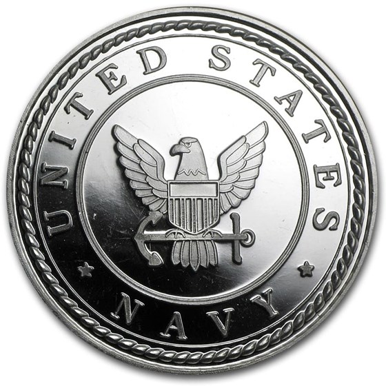 1 oz Silver Round - U.S. Navy 1 oz Silver Round - U.S. Navy