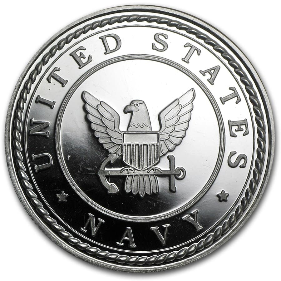 1 oz Silver Round - U.S. Navy