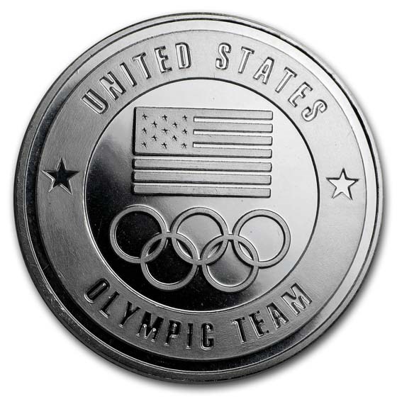 1 oz Silver Round - U.S. Olympic Team 1 oz Silver Round - U.S. Olympic Team