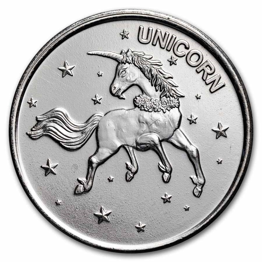 1 oz Silver Round - Unicorn