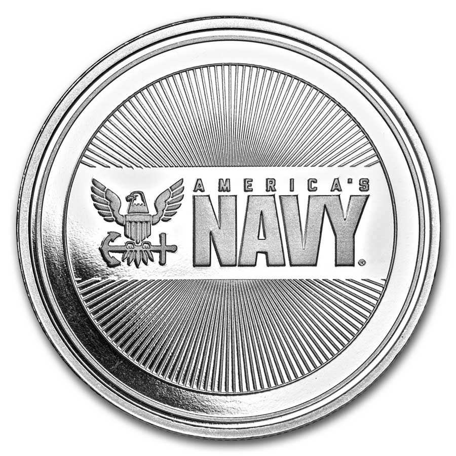 1 oz Silver Round - United States Navy