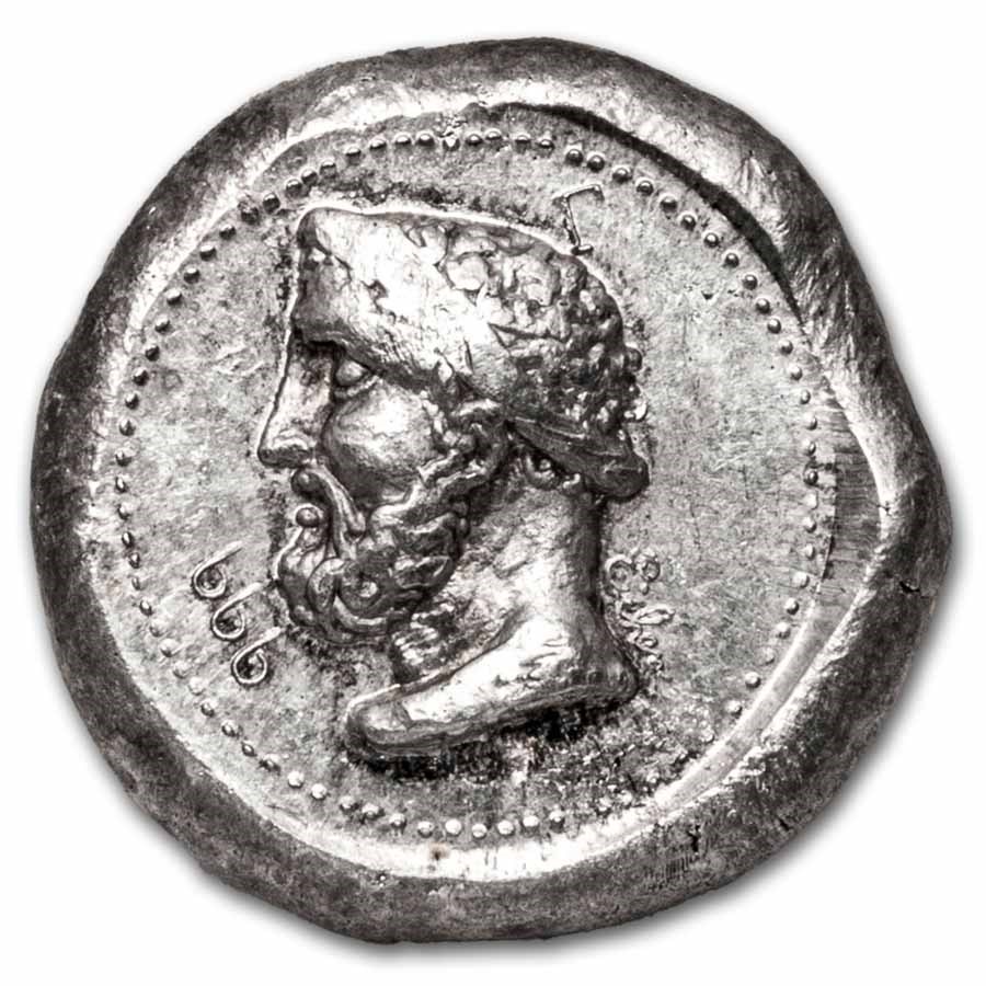 1 oz Silver Round - USVI Roman Head Ingot Anaheim Metal Co