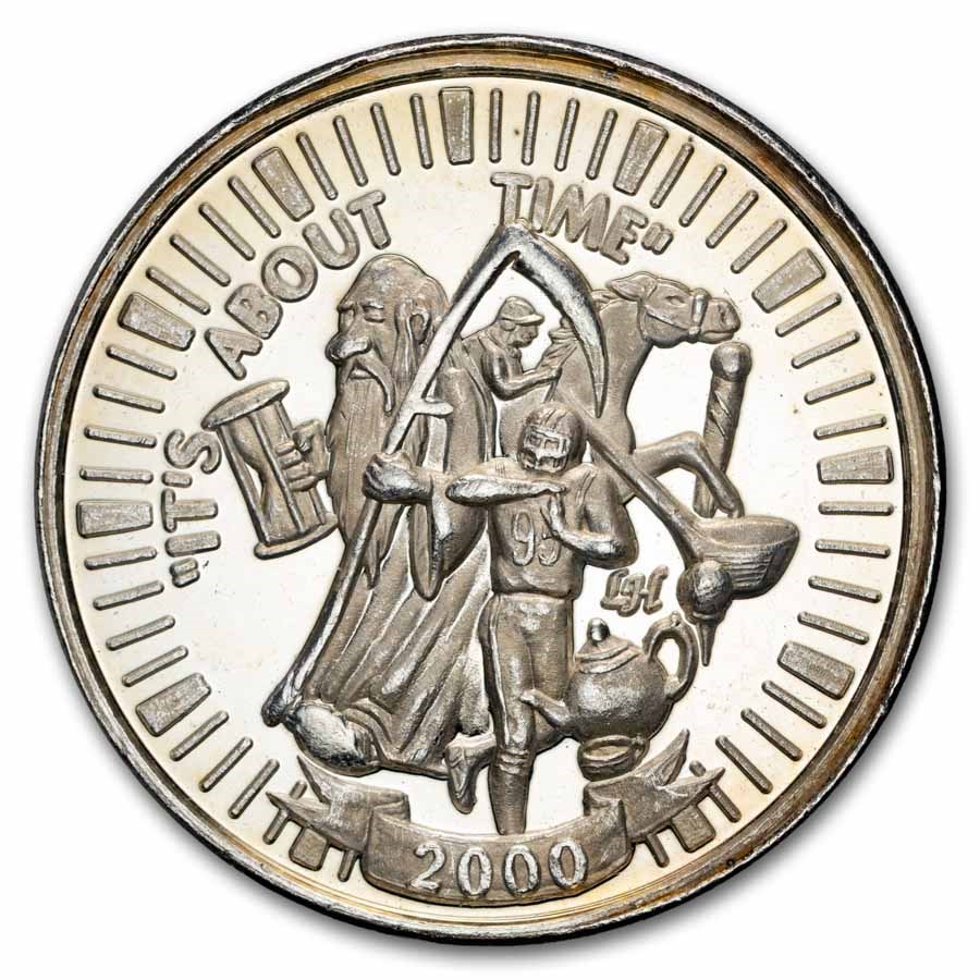 1 oz Silver Round - Vintage 2000's Mardi Gras Doubloon