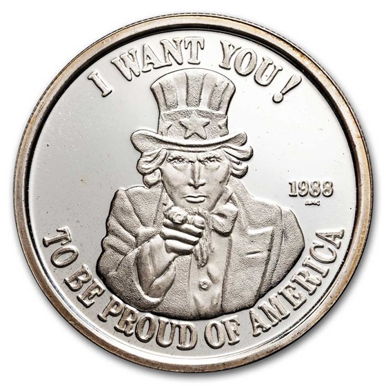 1 oz Silver Round - Vintage AMC (Random Motif) 1 oz Silver Round - Vintage AMC (Random Motif)