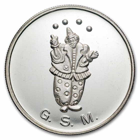 1 oz Silver Round - Vintage Clown Round (GSM)