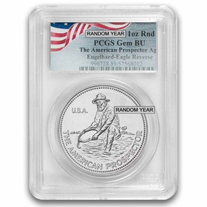 1 oz Silver Round - Vintage Engelhard Gem BU PCGS (Random Year)