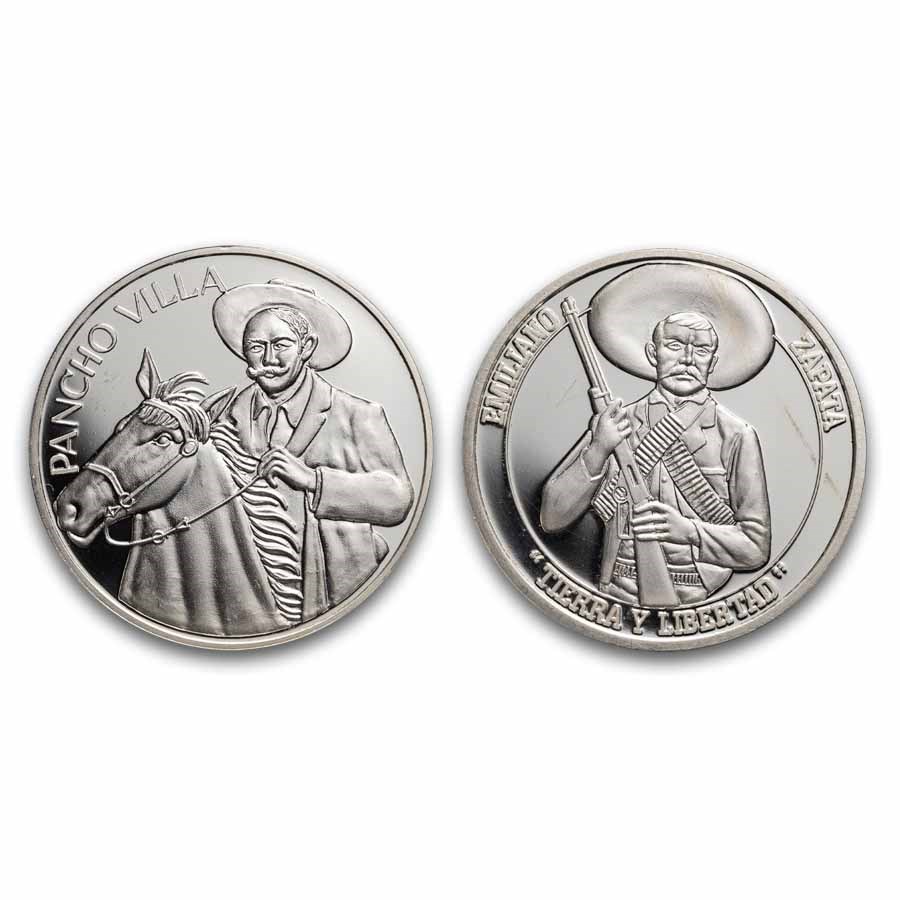 1 oz Silver Round - Vintage Mexico Commemorative (Random Motif)