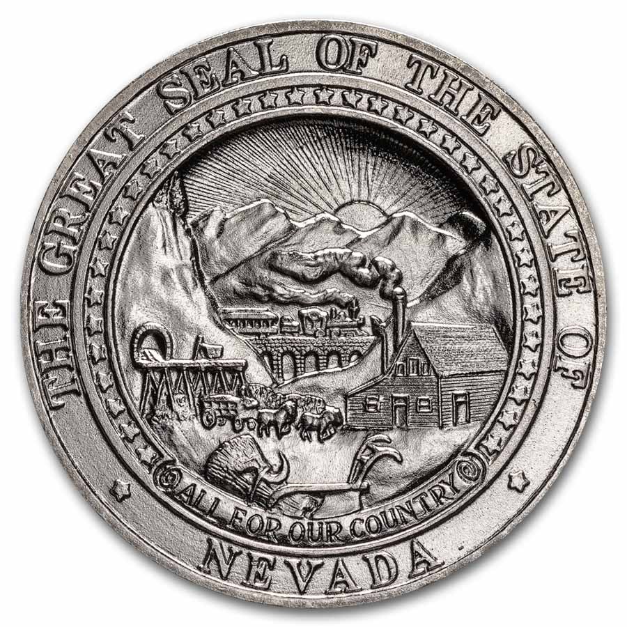 1 oz Silver Round - Vintage Nevada Round (Random Motif)