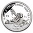1 oz Silver Round - Walt Disney/Mickey's Prosperous New Year 1990