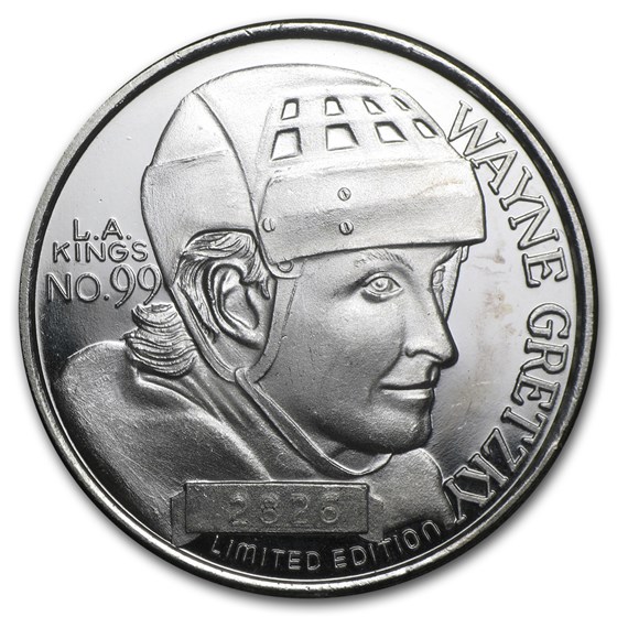 1 oz Silver Round - Wayne Gretzky (NHL)