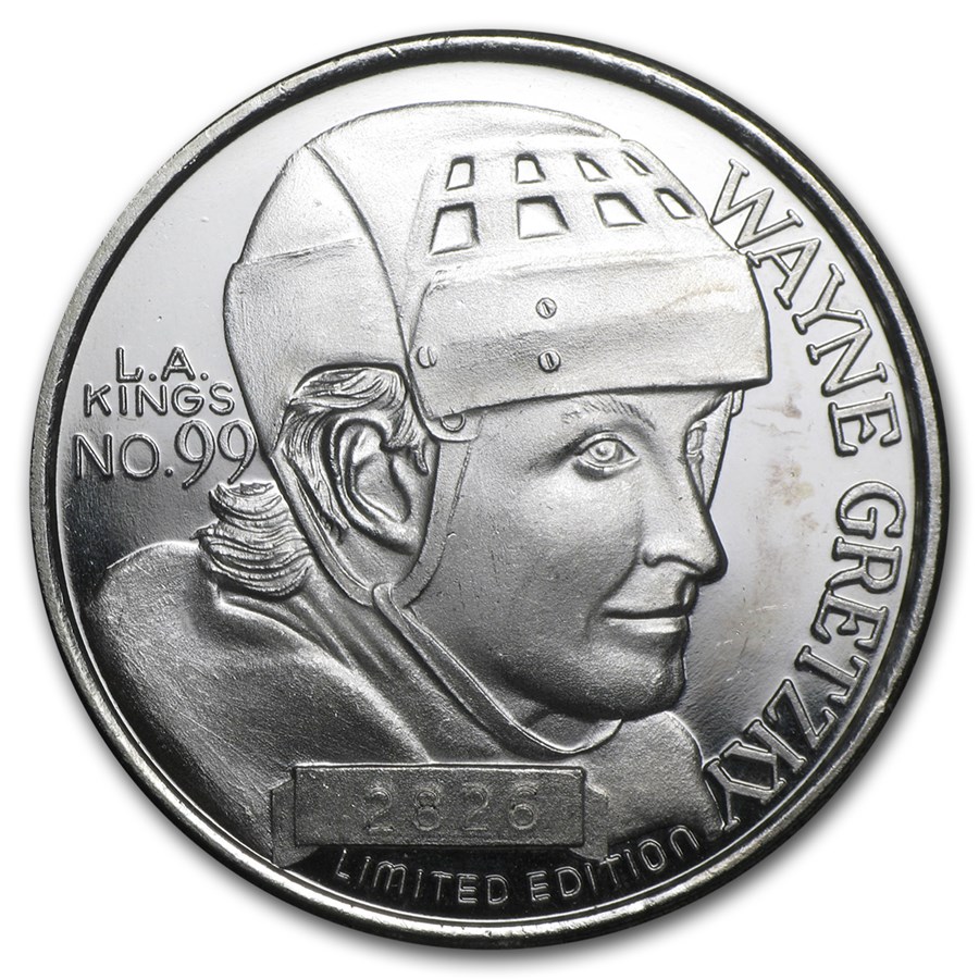 1 oz Silver Round - Wayne Gretzky (NHL)
