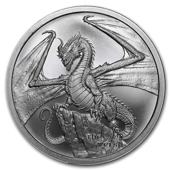 1 oz Silver Round - World of Dragons (The Welsh)