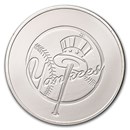 1 oz Silver Round - Yankees Major League Baseball Team Logo