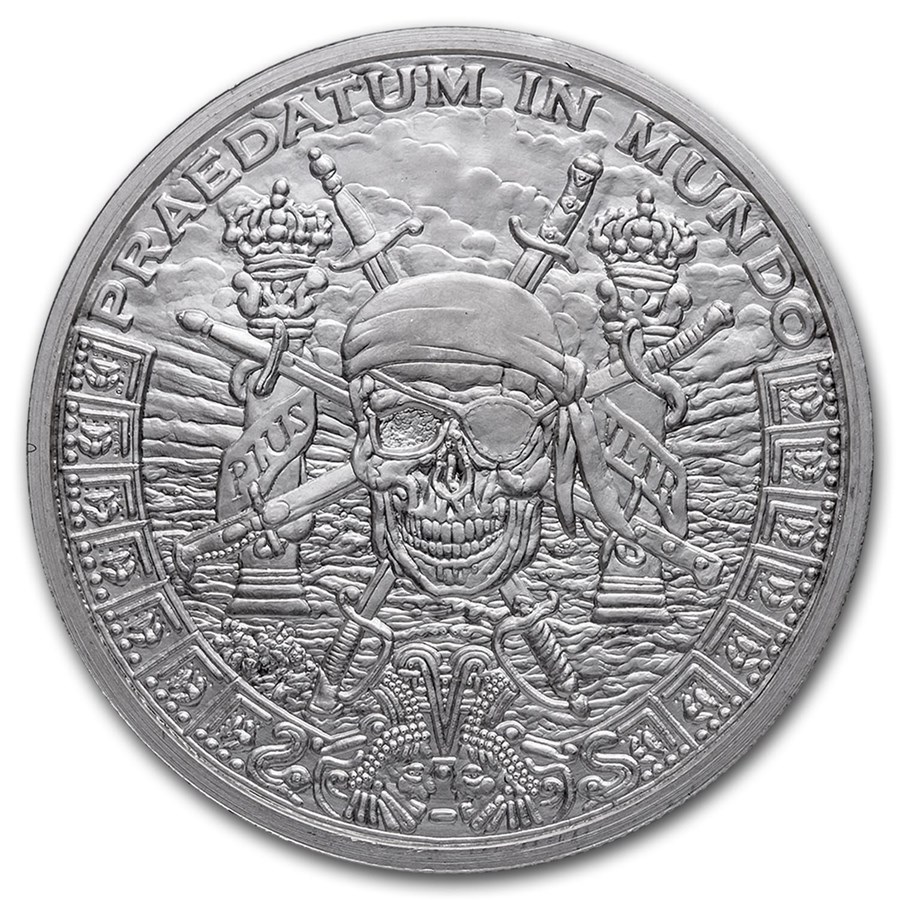 1 oz Silver Shield Round - Pieces of Eight