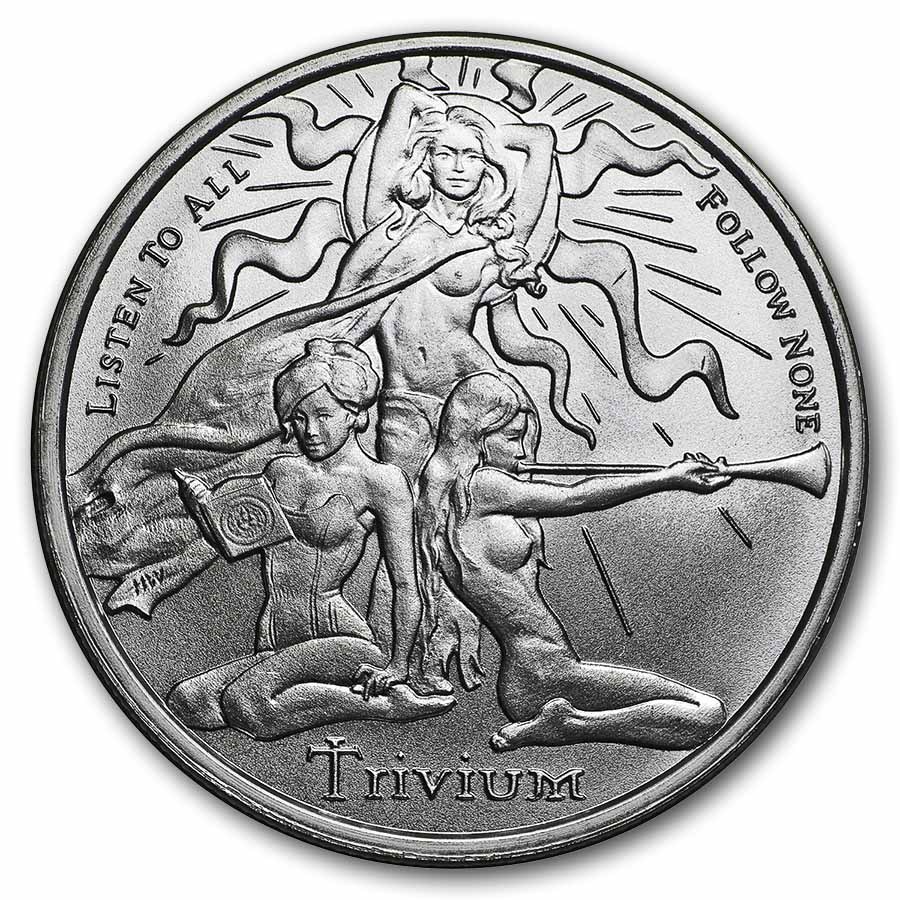 1 oz Silver Shield Round - Trivium Girls (Random Year)