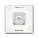 1 oz Silver Square - Geiger Edelmetalle (Encapsulated w/Assay)