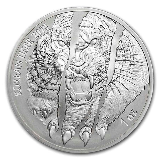 1 oz South Korean Silver Tiger BU (Random Year) 1 oz South Korean Silver Tiger BU (Random Year)