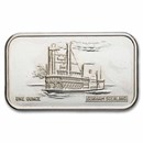 1 oz Sterling Silver Art Bar - Gorham Sterling (Random Motif)