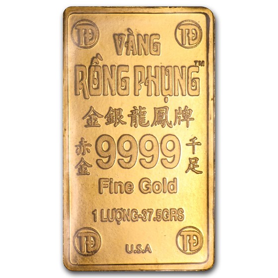 Buy 1 Tael Gold Bar Vietnam (1.2057 oz, Rong Phung) APMEX