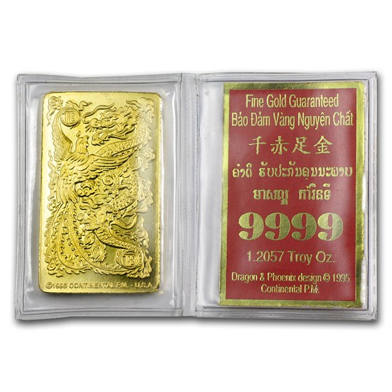 Buy 1 Tael Gold Bar Vietnam (1.2057 oz, Rong Phung) APMEX