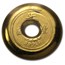1 Tael Gold Round - Chinese Button (Type 2, 1.2057 oz)