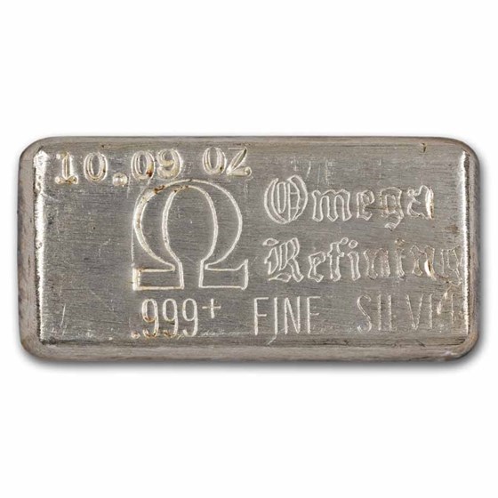 10.09 oz Silver Bar - Omega Refining