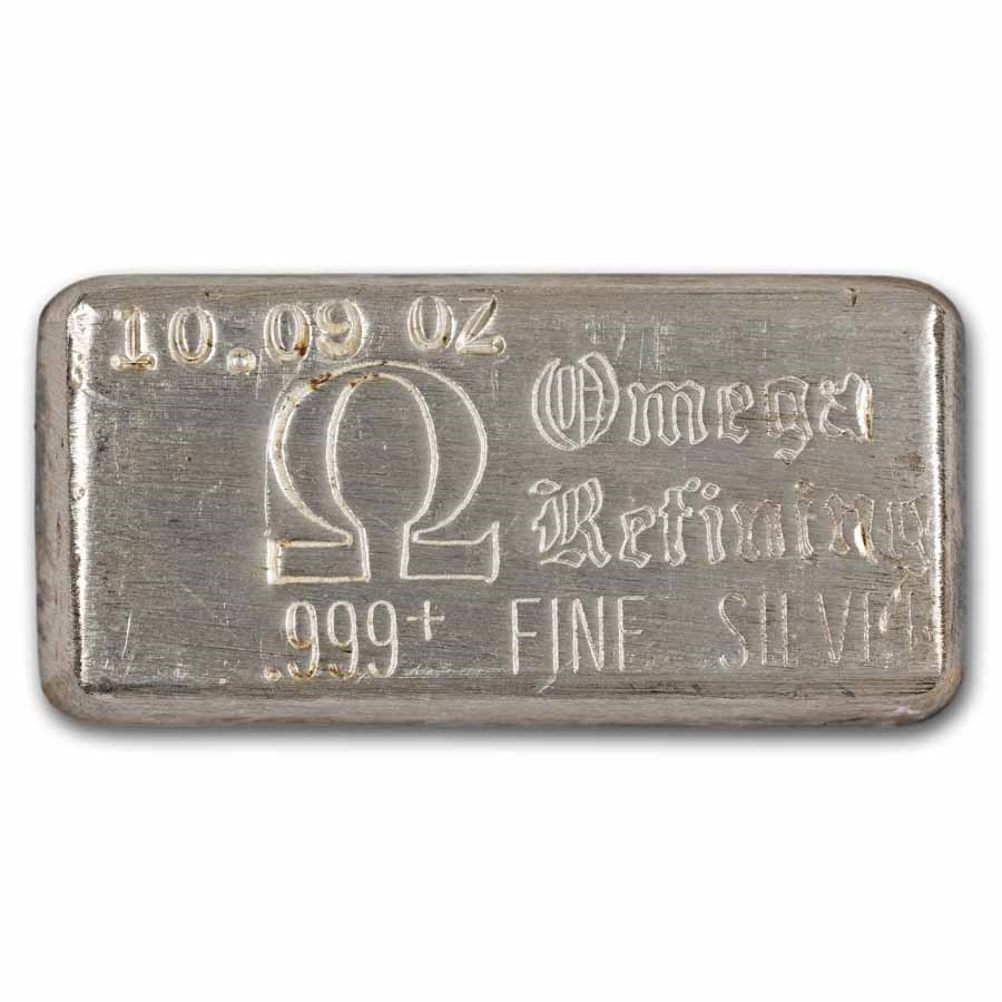 10.09 oz Silver Bar - Omega Refining