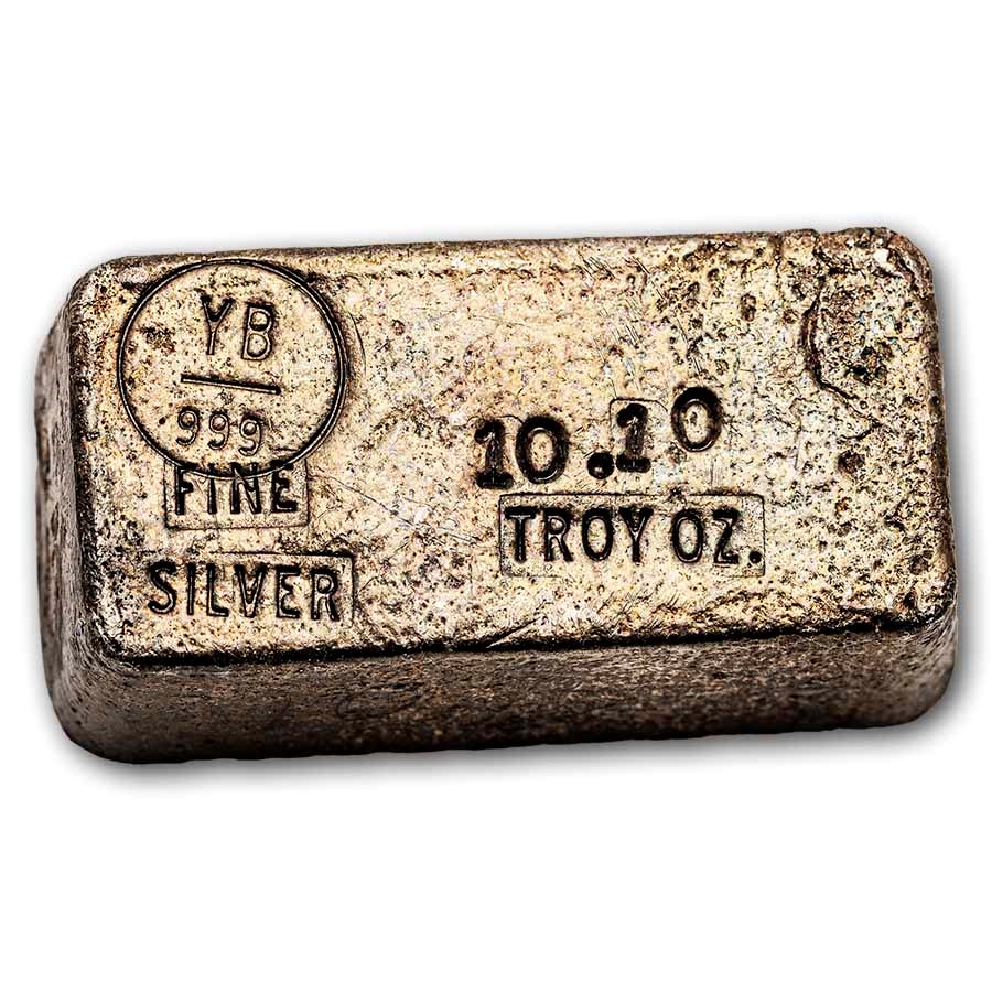 10.10 oz Silver Bar - Vintage YB