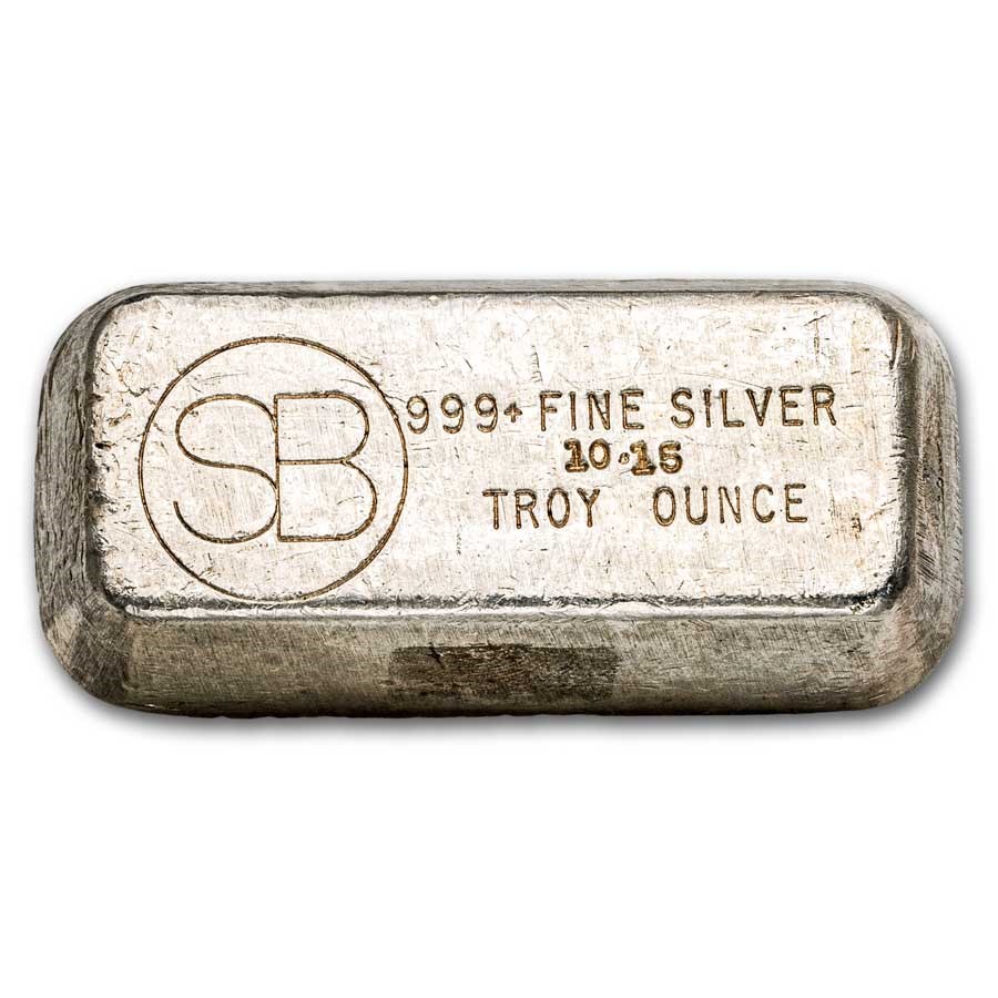 10.15 oz Silver Bar - Vintage SB