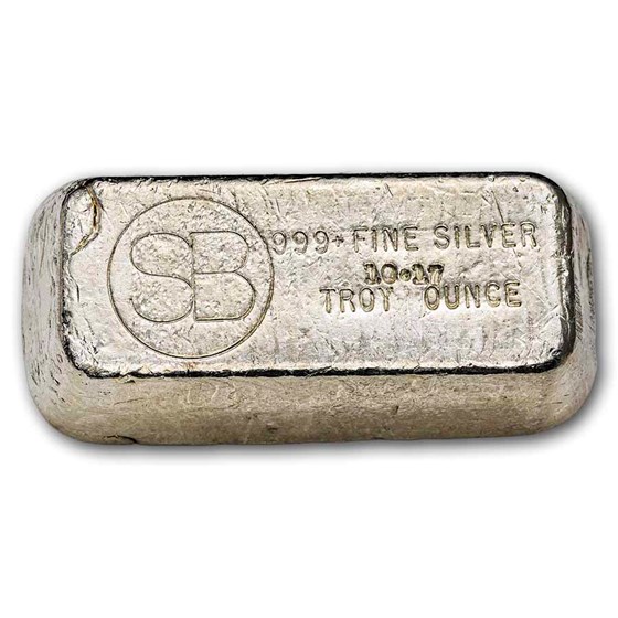 10.17 oz Silver Bar - Vintage SB
