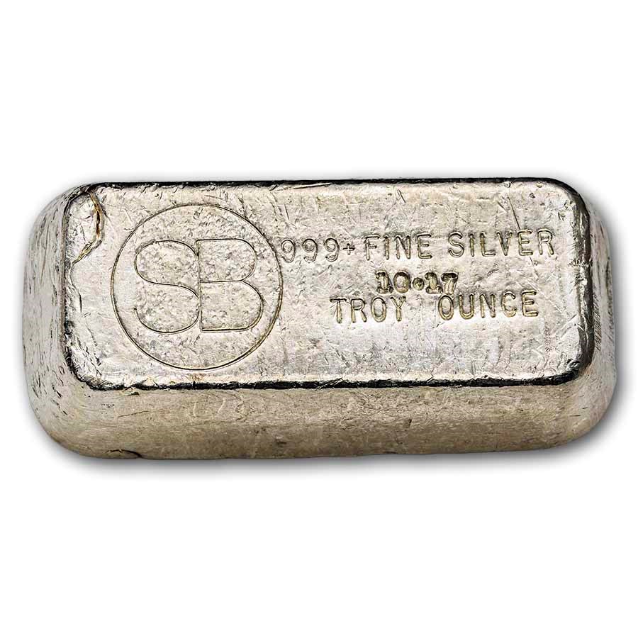 10.17 oz Silver Bar - Vintage SB