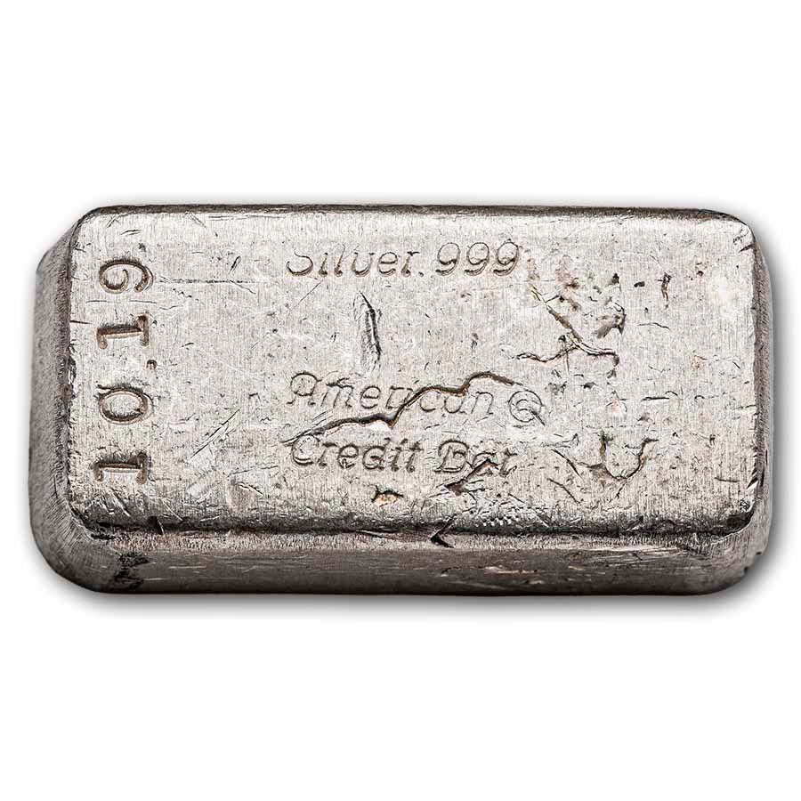 10.19 oz Silver Bar - American Credit Bar