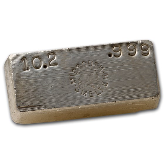 10.20 oz Silver Bar - Midsouth Smelter 10.20 oz Silver Bar - Midsouth Smelter