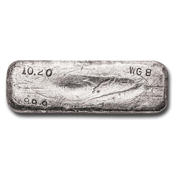 10.20 oz Silver Bar - Vintage WGB