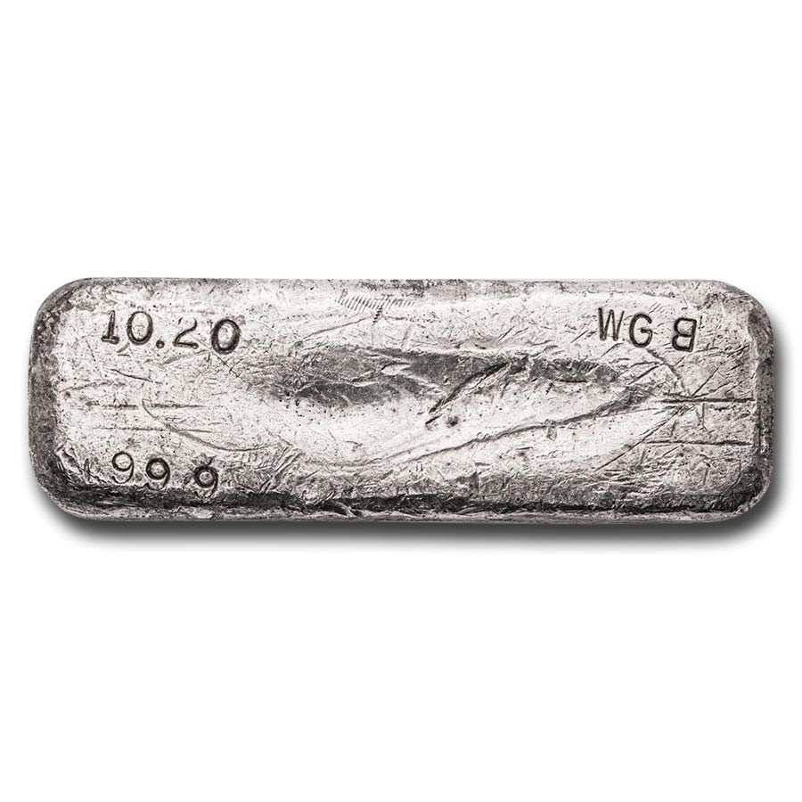 10.20 oz Silver Bar - Vintage WGB