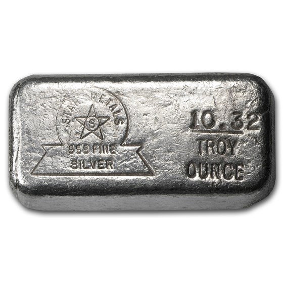 10.32 oz Silver Bar - Star Metals 10.32 oz Silver Bar - Star Metals